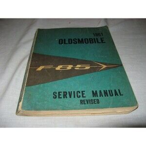 1961 Oldsmobile F85 Service Manual Repair Guide Book Automobile Car Vintage